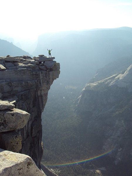 Atop half a dome, via S.D. 17 Sep 2011.