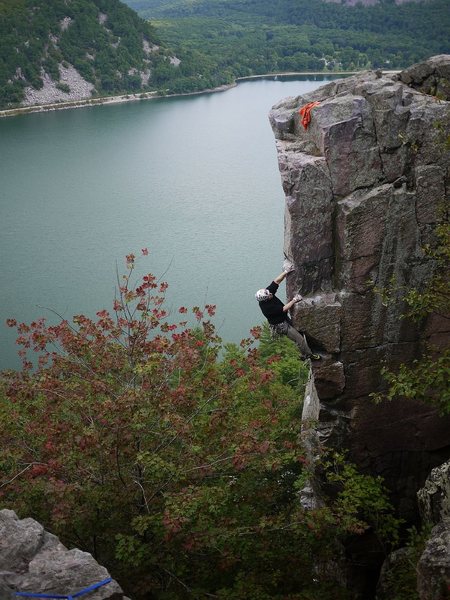 Greg, SOGC, onsight, sept 2011. Photo Rob de la Riva.