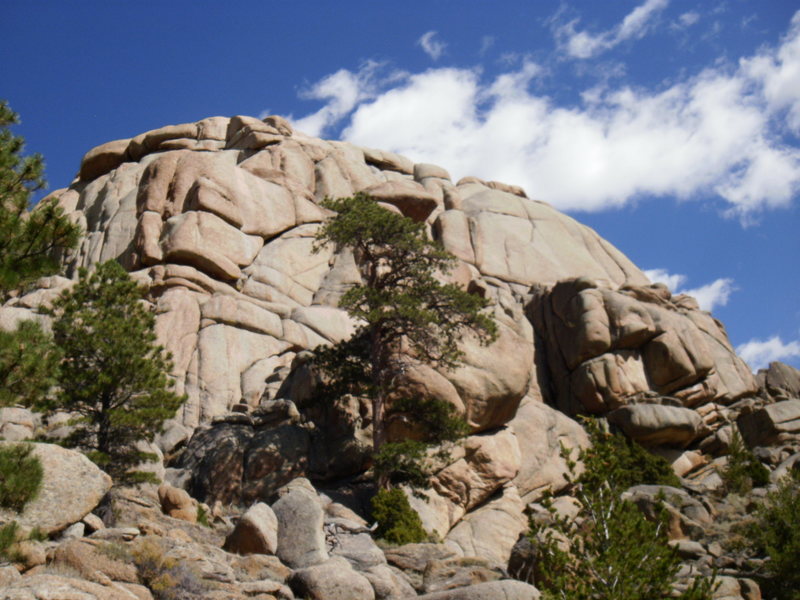 I believe this is the Troll Wall area at Dome Rock. Can any one confirm?