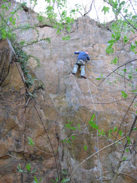 Sean near the top of Dirty Swing.