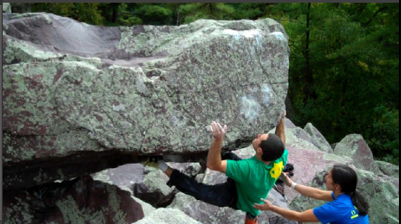 Into the crux sequence