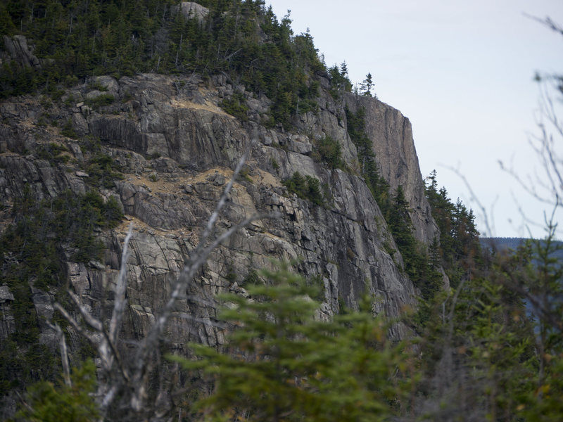 The main face of Stairs Mountain. I believe the Back Stairs is shown in the back right of the photo.