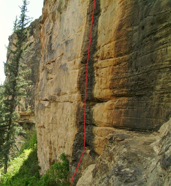 Winning Streak (5.11c. Also see the beta photo for "Refuse To Suffer."