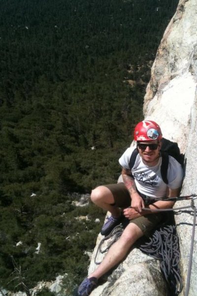 Anchors atop P1, sweet hangout ledge