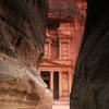 Petra; The Treasury. Ridiculously ancient sandstone that had very different texture than what I have seen/felt in Mali, Red Rock, Zion (these 3 places seem to have more in common as weird as it seems). 