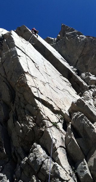 Sheep on the Wings. Great edging on a clean arete