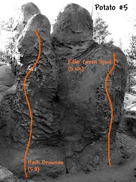 Potato 5 photo/topo, Clark Canyon