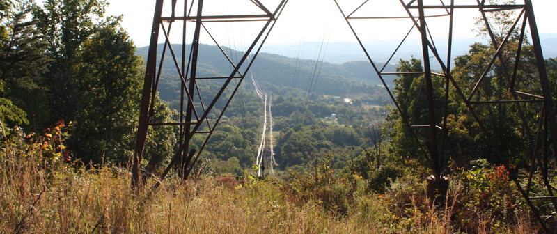 looking back towards Crozet when first get on right-of-way.