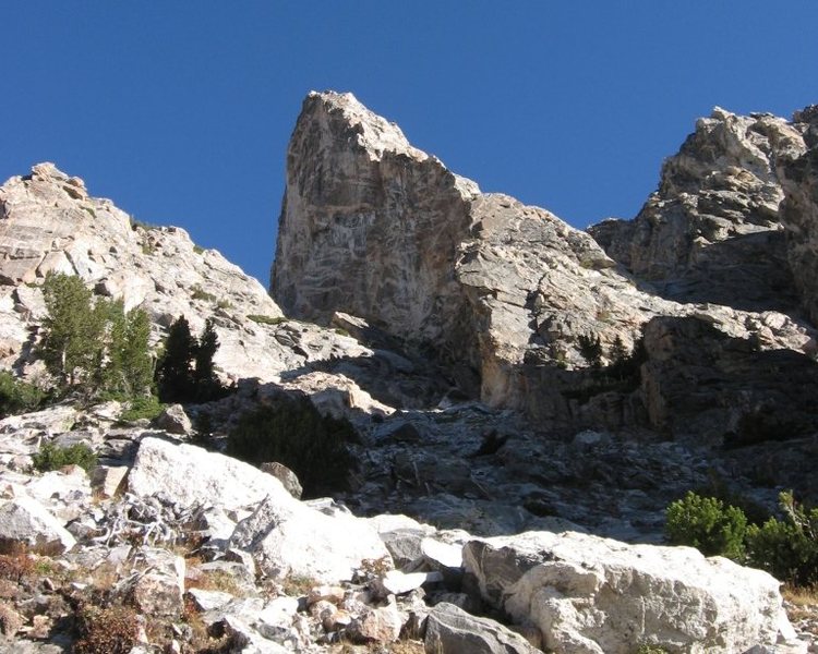 Taminah Arete (5.9), Matternought Peak, Grand Teton National Park, WY.