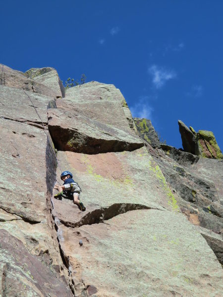 Garrett cruising through thin finger on "The Unsaid" at almost age 6.