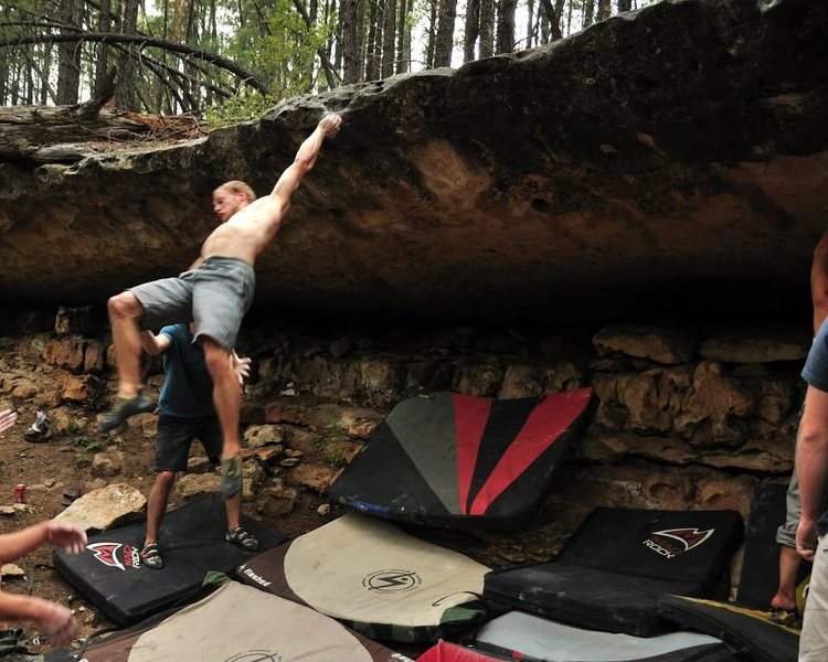 Not holding the swing on the Captain Insano dyno. It is one hard V1.