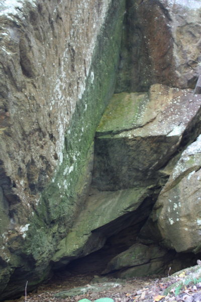 lower area to start of undercut area.