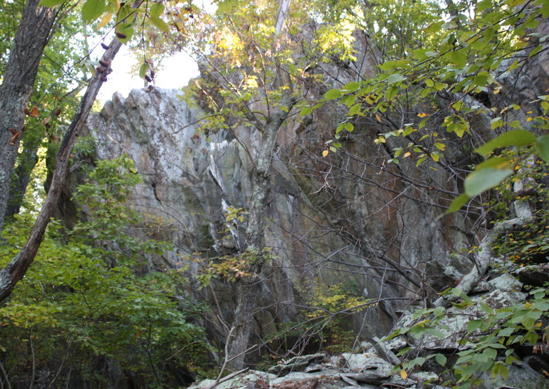 first view of main cliff