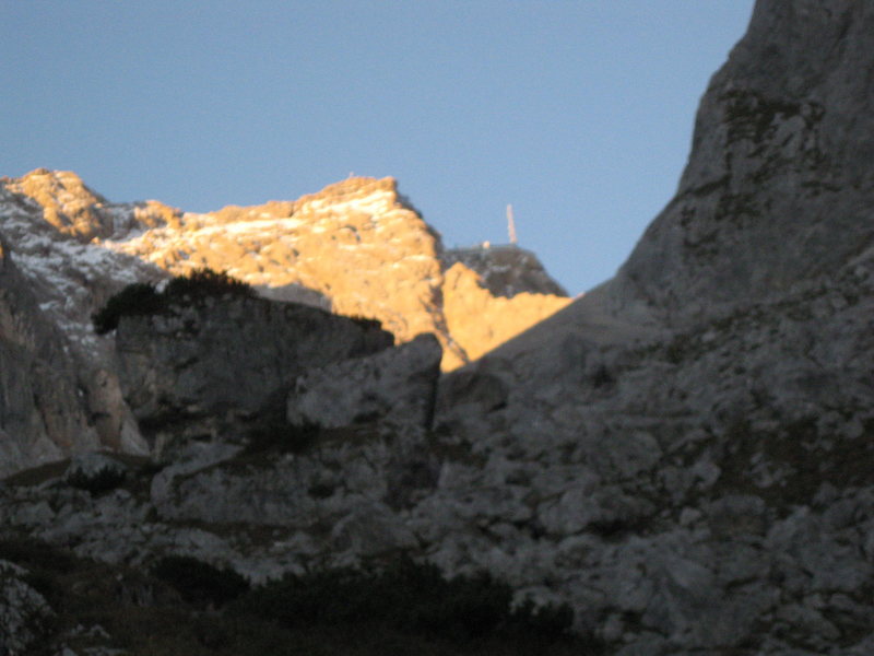 First view of the summit