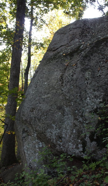 slabby face of Middle Boulder