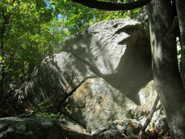 left most boulder