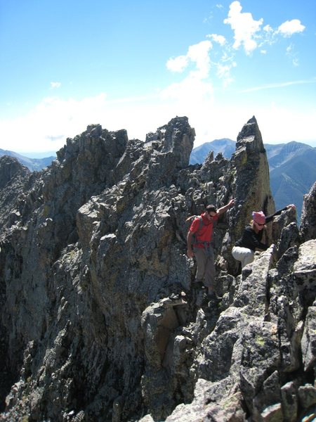 Laura and Tye nearing Spiller on one of the steeper parts of the route.