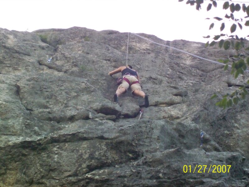 Angel (5.6) one of the best leads on the cliff. Nice double rope practice.