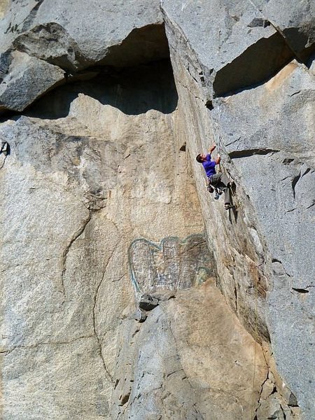 Ryan on Agony Arch (5.11b), Riverside Quarry