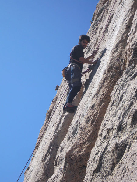 Lluis figuring things out on the slab.