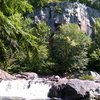 The Swimming hole at the entrance of Eagle Falls Cliff.
