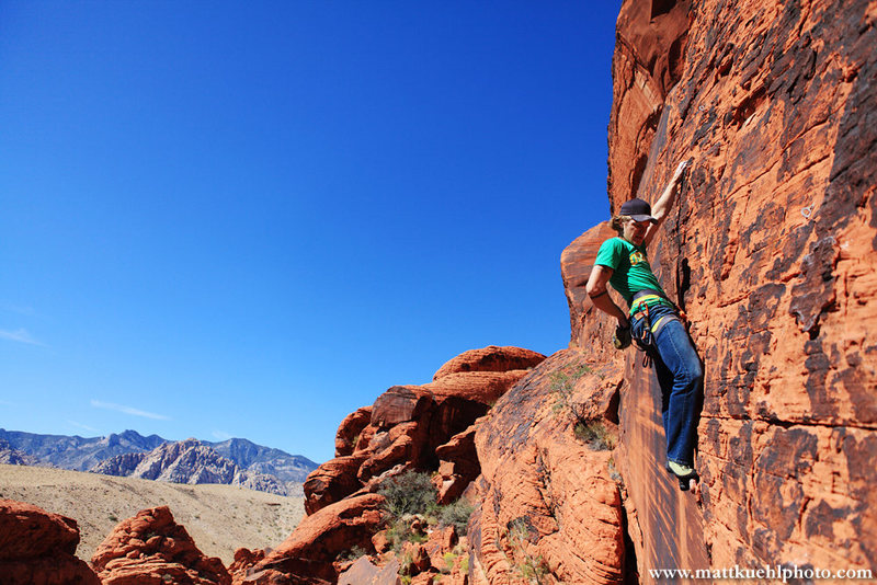 Andy Hansen nearing the top. <br>
www.mattkuehlphoto.com