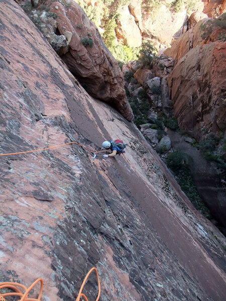 Frank on P2 (crux pitch)