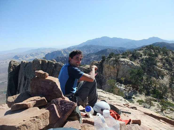 Frank enjoying the summit of Mt Wilson