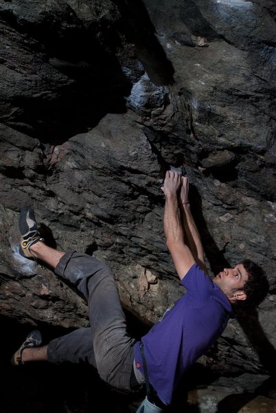 Aaron James Parlier on the 2nd ascent of "SLS"