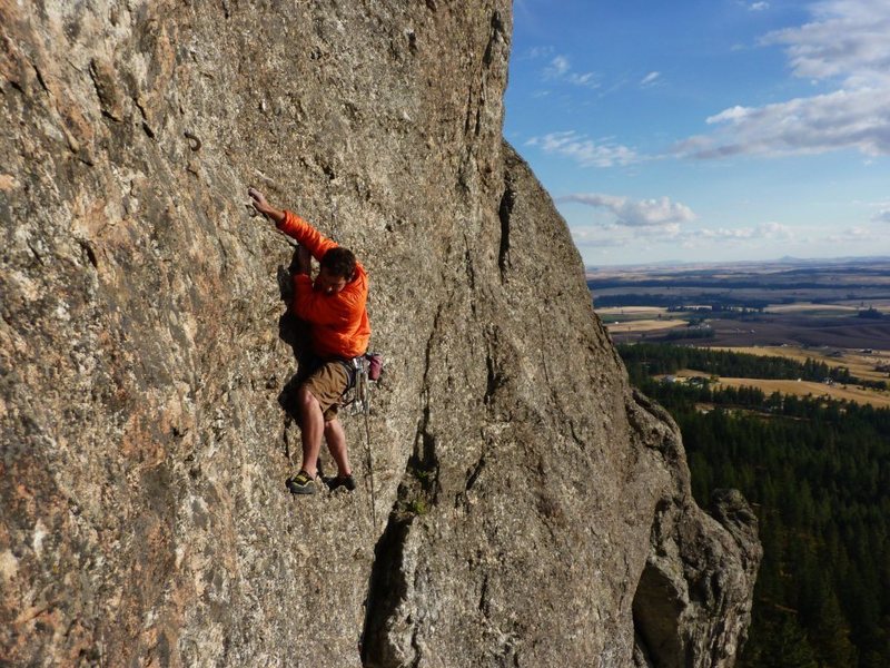 Call of the Wild 5.10b-c on Big Rock, Rocks of Sharon, Spokane