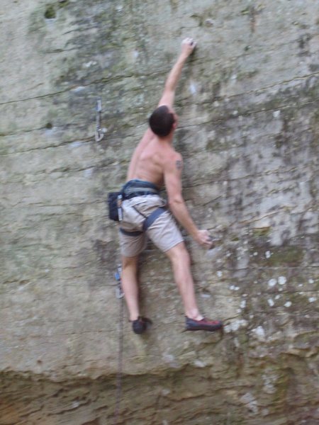 East of East St. Loius, lower crux.<br>
-April 2004