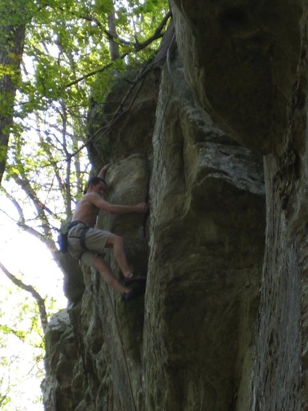 The END! The upper crux is amazing. This had only seen a handful of ascents back in 2004.