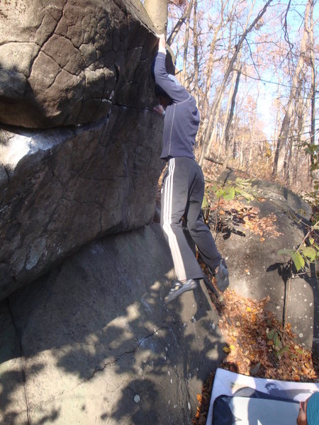 A pretty gnarly fall followed this frame.