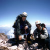 Shasta summit via Winton-Hotlum Ridge.  I'm the brown guy.  photo. some dude