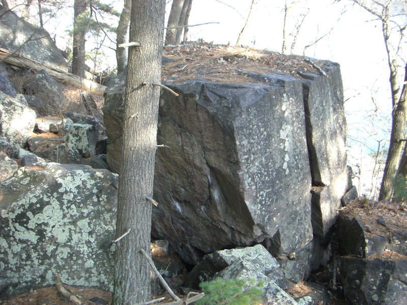 Another view of the boulder.
