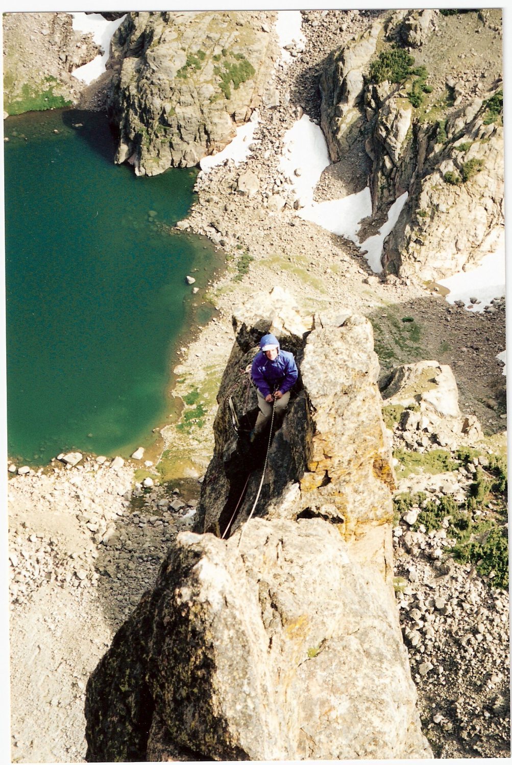 Jean M. on the SF. Petit Grepon, 1999.