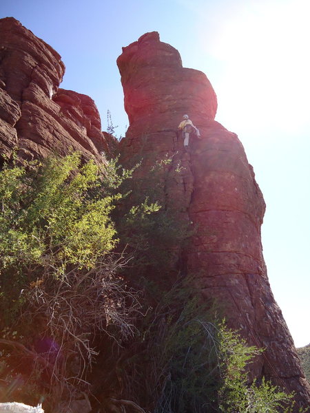 DAS exiting the main crack of Cherubette.