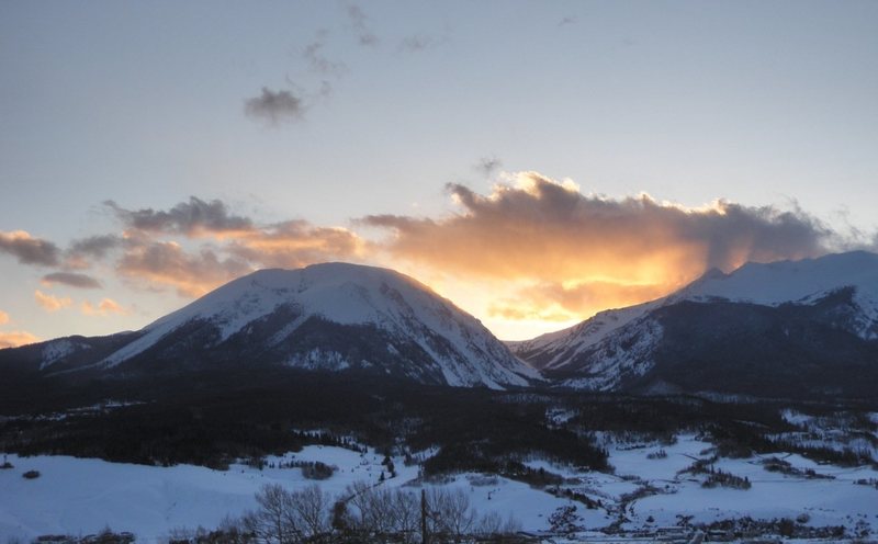tyv Mirakuløs Mor Buffalo Mountain, sunset.