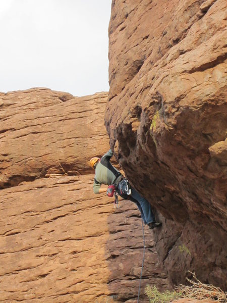 Canada Eric at the crux