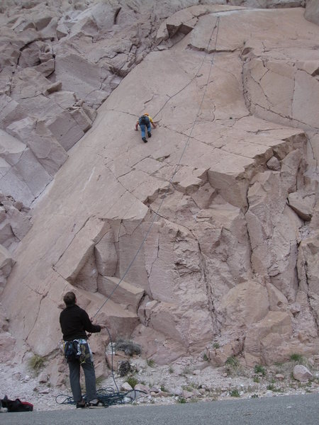 Climbing in the Owens Gorge