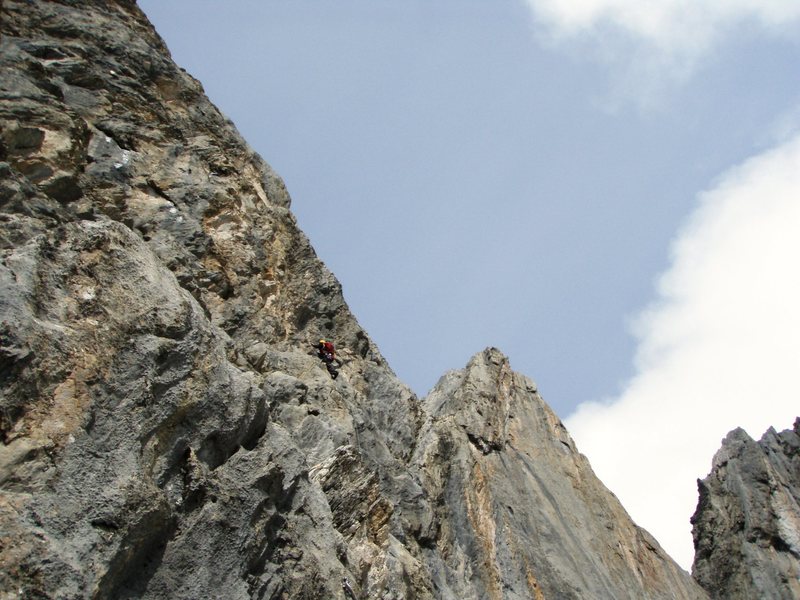 Pitch seven on Naebel und Chempae (5c+)