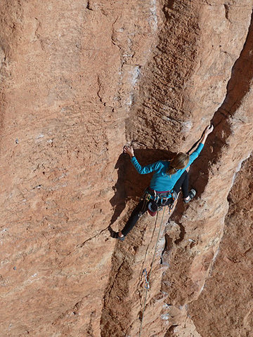 Anna cruising up LaCholla Jackson.