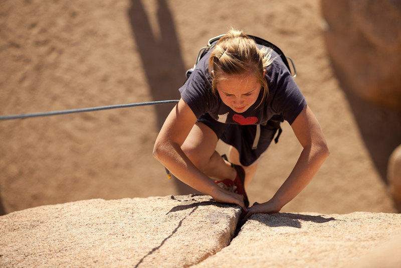 My daughter shows us the right way to do the upper crack