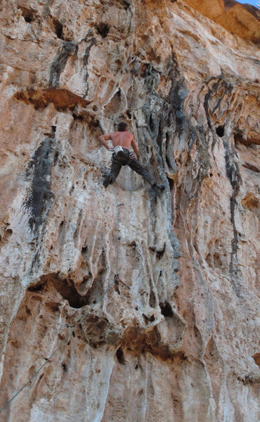 Ed lovin the cool tufas<br>
Tufa Yard Dash (5.11)