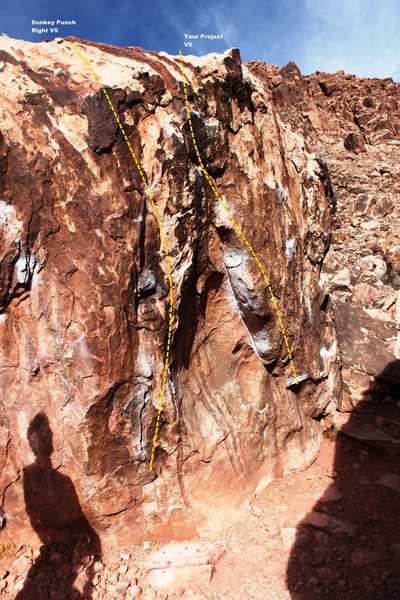 Warm up Boulder East Face Topo