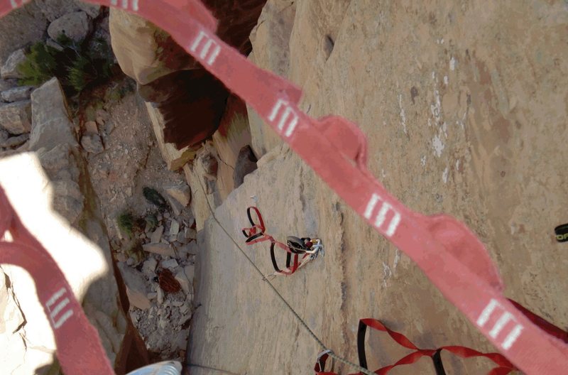 Aid solo first ascent