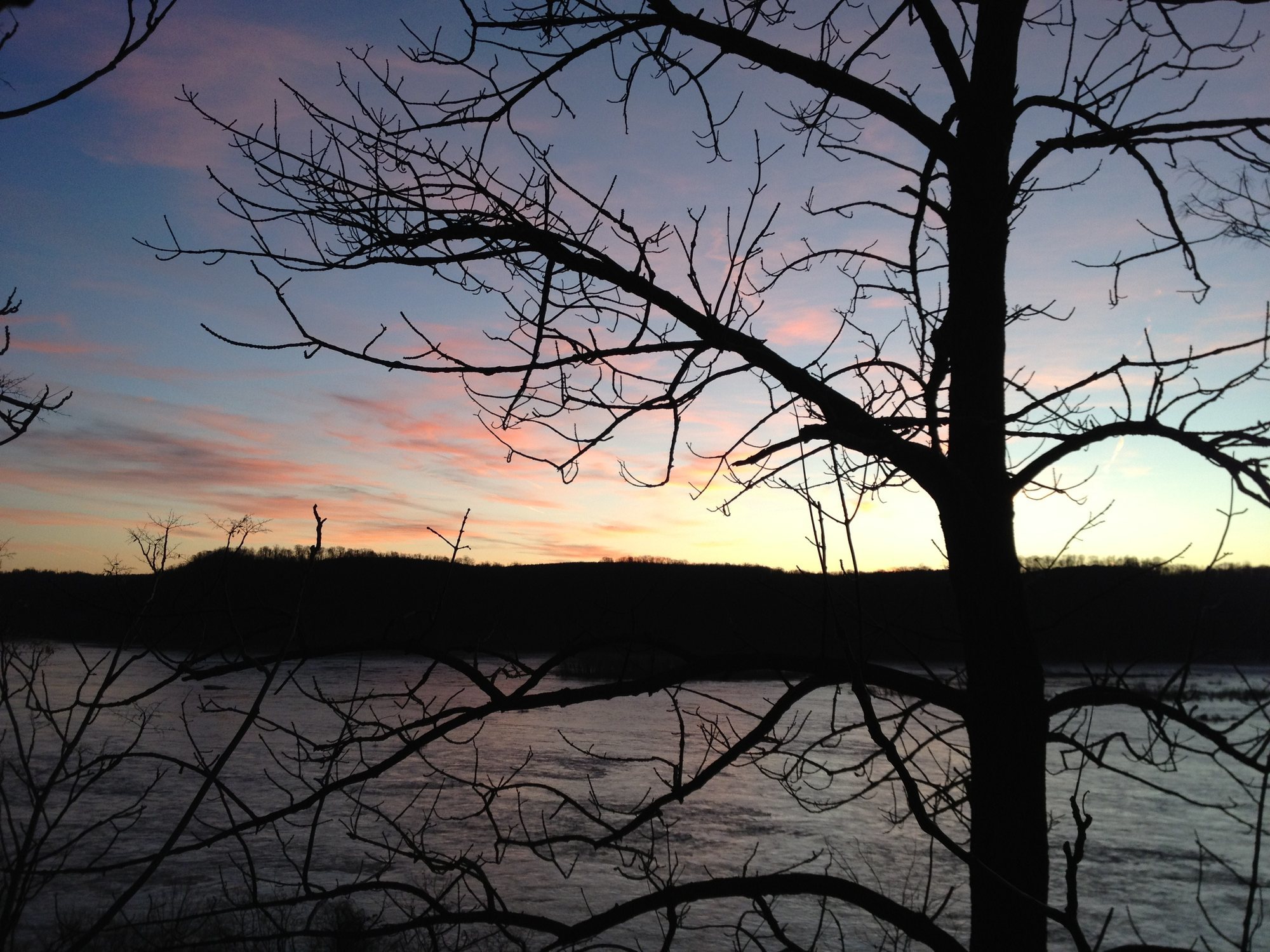 Sunset over the Susquehanna, from Safe Harbor South.
