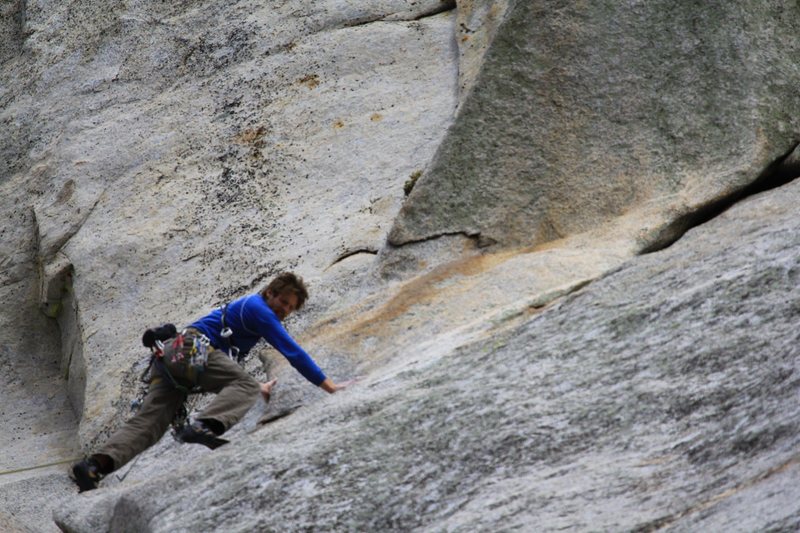 Starting the traverse from Coffin Nail under the "Traitor Horn".