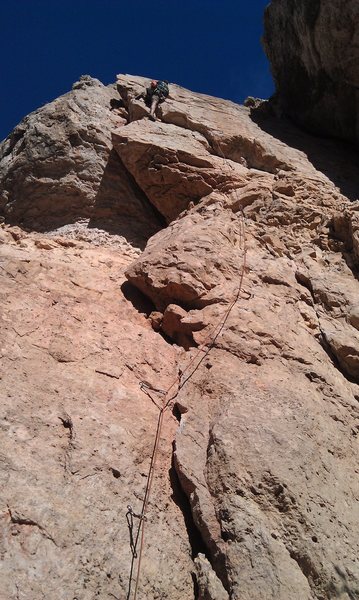 After the crux.