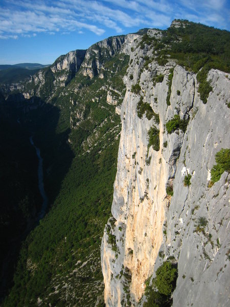 The view down river from the overlook.